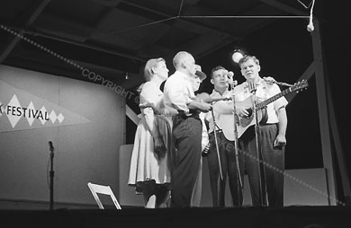 Clarence Ashley and family