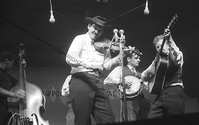 Tex Logan with the New Lost City Ramblers